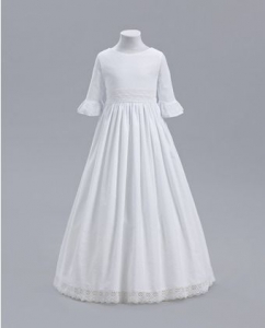 حریر با آستین‌بلند و لبه چین دار