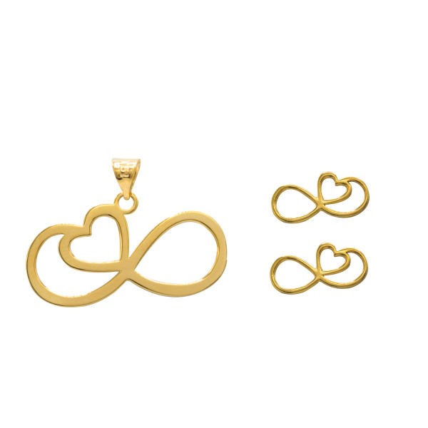 نیم ست طلا 18 عیار سپیده