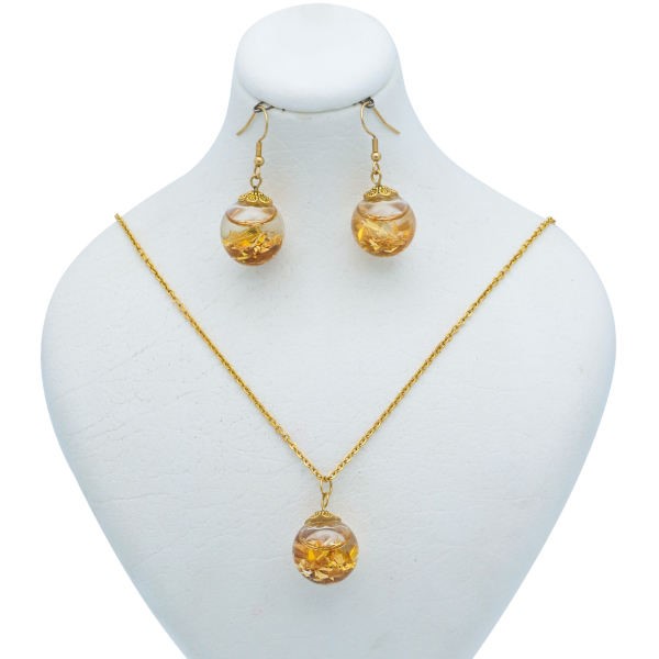 نیم ست طلا 24 عیار زنانه گوی