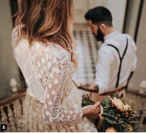 لباس عروس مطابق مراسم بهاری- تابستانی