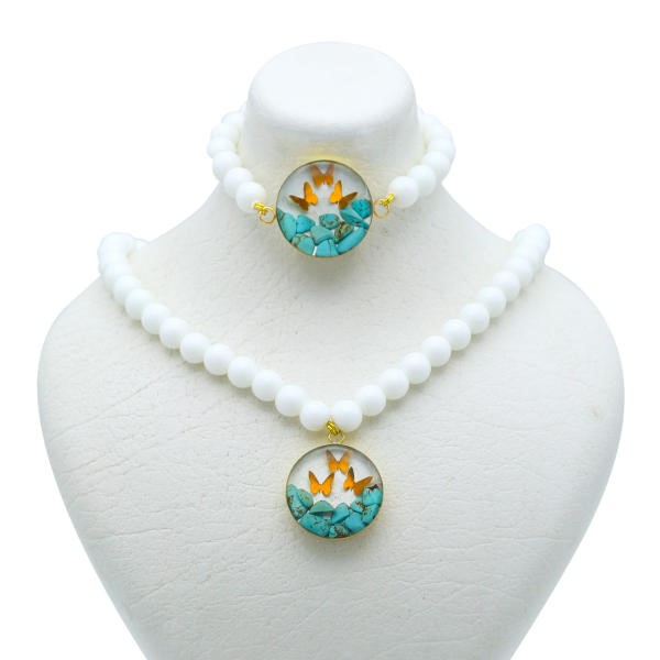 نیم ست طلا 24 عیار زنانه